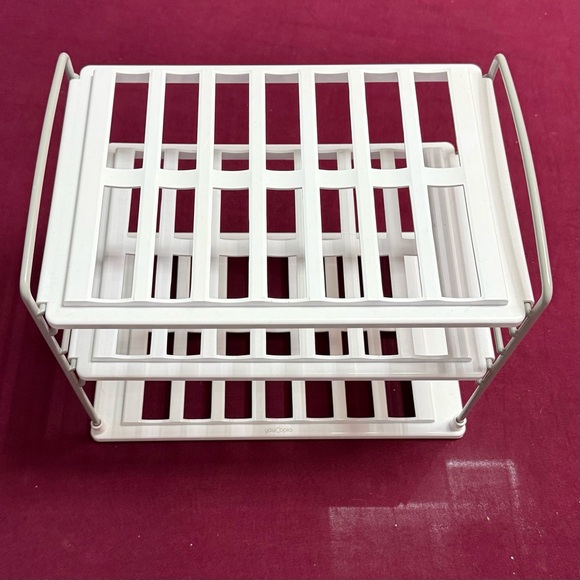 White Two-Tier Storage Rack - Picture 2 of 8